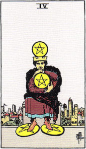 Tarot - Mincová čtyřka